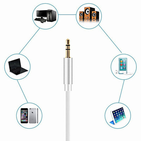 Apple Aux Cable 1m Pink Compatible with iPhone and Car Audio 3.5mm Auxiliary Cable