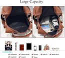 Vintage Waterproof Backpack for Women Girls Shoulder Bag Daypack