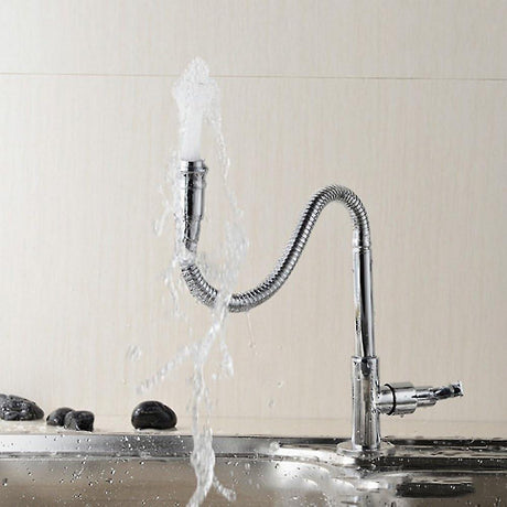 360° Flexible Neck Outdoor Faucet Kitchen Mixer Bar Garden Faucet Compatible for Laundry Room