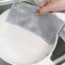 15 Pack Effective Wire Dishcloths Comfortable for Kitchen Cleaning