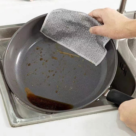 15 Pack Effective Wire Dishcloths Comfortable for Kitchen Cleaning