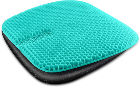 Gel Seat Cushion for Long-Term Sitting Pressure Relief Double Thick Gel Office Chair Cushion