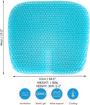 Gel Seat Cushion for Long-Term Sitting Pressure Relief Double Thick Gel Office Chair Cushion