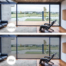 One-Way Mirror Window Film Solar Protection Blue-Silver 40x300 cm Glass Sticker for Advertising Privacy Tint