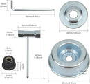 Stihl Brushcutter Head Nut Kit Compatible with FS55 FS56 FS70 FS85 FS90 FS94 FS100 FS110 FS120 Models