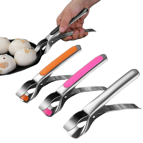 Black Air Fryer Tongs and Pot Gripper Set 2 pcs Camping Tools Compatible with Philips