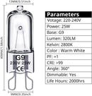 G9 Halogen Bulbs 28W 230V 10-Pack