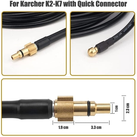 Kärcher Drain Cleaner 15m Accessories Compatible with High Pressure Washers Xin Xin