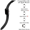 Apple Watch Strap Compatible with 38mm 40mm 41mm Leather Black Brown