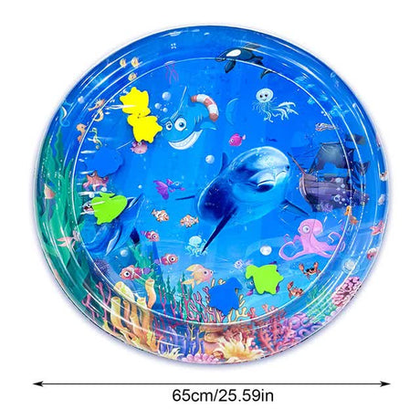 Sensory Water Play Mat for Cats and Dogs Interactive Pet Toy C-Type 65 cm Thick Mat