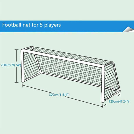 Portable 5-Man Football Goal