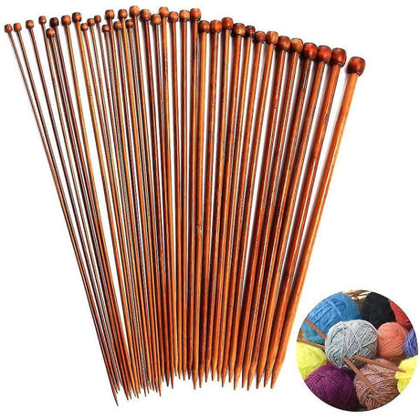 Bamboo Chopsticks 36pcs Carbonated 2mm-10mm Single Pointed