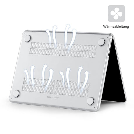 MacBook Air 13.6 Inch M2 A2681 2022 Case Ultra Thin Hard Shell Protective Cover Compatible with MacBook Air Crystal Clear