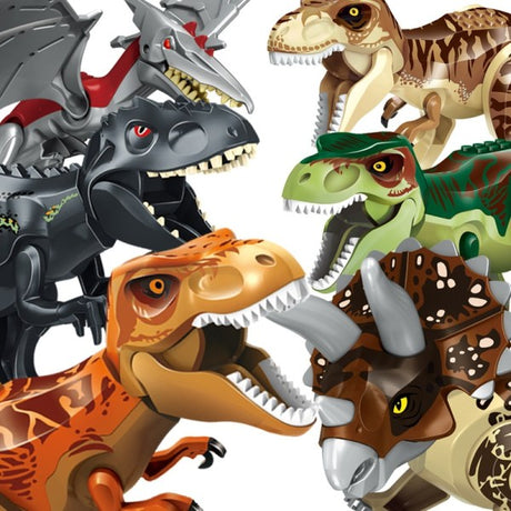 Indominus T Rex Dinosaur Building Blocks, Large Dinosaur Figures Set for Kids Birthday Party