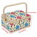 Sewing Kit Organizer, 3 Colors, Storage Box with Removable Tray, Pincushion, and Inner Pocket for Home Craft Tools