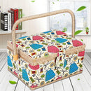 Sewing Kit Organizer, 3 Colors, Storage Box with Removable Tray, Pincushion, and Inner Pocket for Home Craft Tools