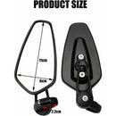 Compatible with Yamaha XJ6 MT01 MT03 MT07 MT09 Motorcycle Handlebar Black Rearview Mirrors 2Pcs