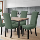 Stretch Dining Chair Covers 4 Pieces Green Washable Removable Universal Chair Covers