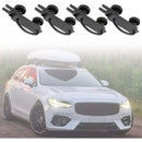 Universal Roof Box Brackets 4 pcs U-Shaped Mounting Brackets Inner Width with 8 Lock Nuts