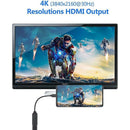 4K HDMI to USB C Adapter with Audio Video Output Compatible with MacBook iPad Pro Samsung Huawei Mate 20 Black