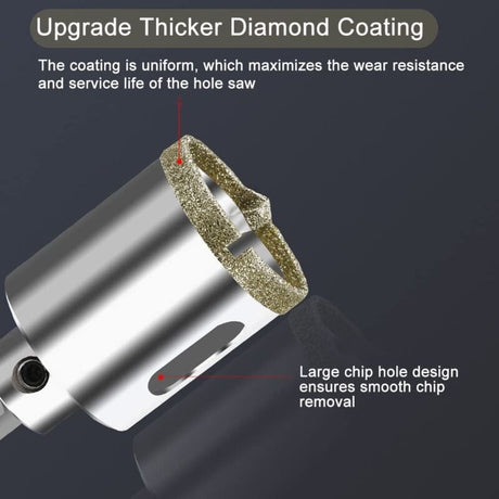 Diamond Hole Saw 100mm with Centering Drill Tile Cutter