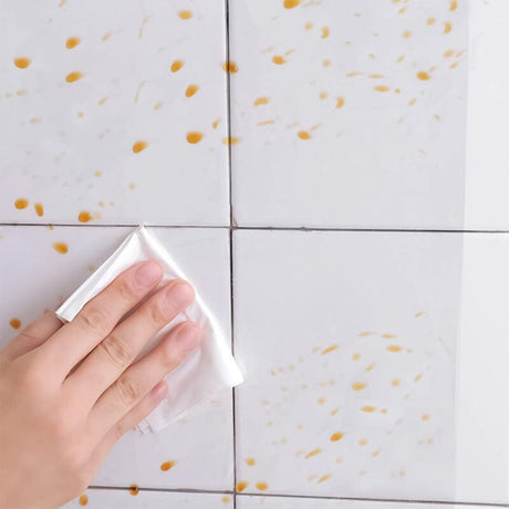 Oil-Resistant Waterproof Vinyl Roll, 45x500cm, Transparent Self-Adhesive Film for Kitchen Wall and Furniture Protection, Decorative Film