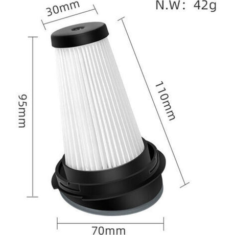Rowenta X-Pert 3.60 RH72xxx Vacuum Cleaner Replacement Filter 4-Pack Compatible with X-Pert 160 ZR005202