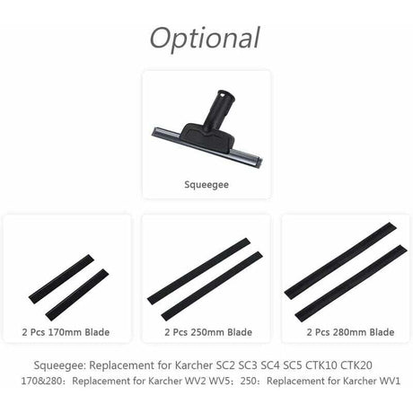 Karcher WV2 WV5 Compatible Replacement Window Washer Blades 2pcs 280mm