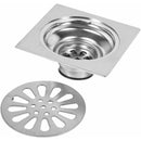Stainless Steel Square Shower Floor Drain Anti-odor 100mm x 100mm for Bathroom