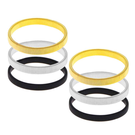 Sleeve Holders Anti-Slip 3 Pairs Elastic Metal Bracelets for Shirts Compatible with Waiters Women Long Sleeves Fixing