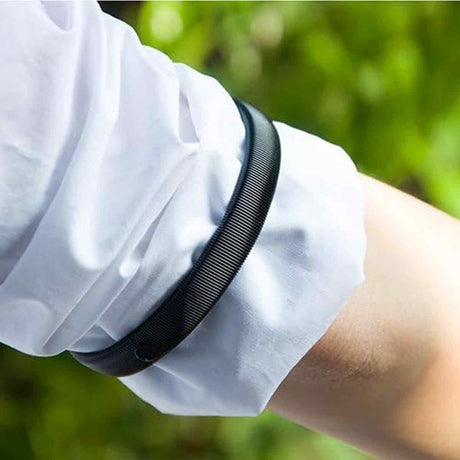 Sleeve Holders Anti-Slip 3 Pairs Elastic Metal Bracelets for Shirts Compatible with Waiters Women Long Sleeves Fixing