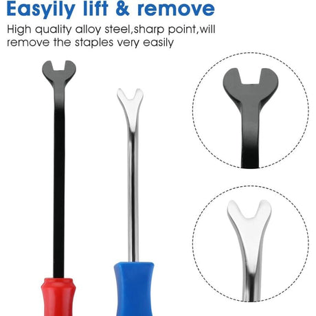 Heavy Duty Staple and Nail Puller Tool for Furniture, 2 pcs