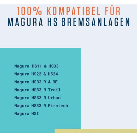 Magura HS11 HS22 HS33 Compatible High Power Durable 2 Pairs 50mm Brake Pads