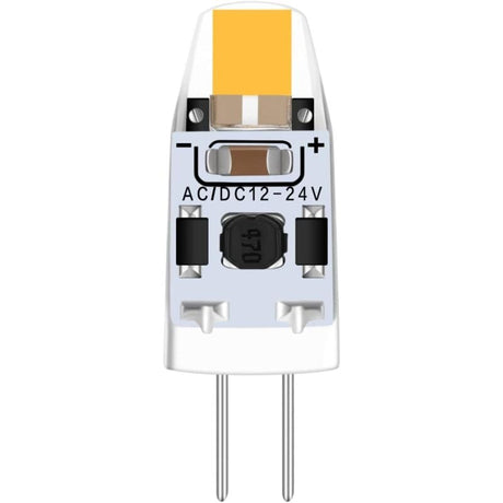 G4 LED Bulbs Warm White 3000K Dimmable 2W 12V-24V AC/DC 10-pack Replacement Compatible with Halogen Bulbs