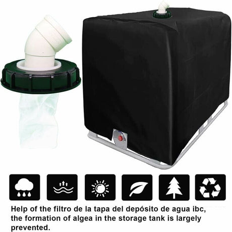 IBC Tank Water Filter 165mm Washable Nylon, Compatible with IBC Tank Accessories, 1000L