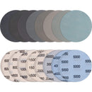 Wet Dry Sanding Discs 50mm 24-Piece 600-5000 Grit for Polishing Metal Wood