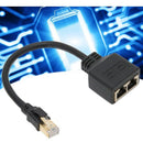 RJ45 Splitter Adapter 1 to 2 Port CAT8 Network Ethernet Splitter for Home Office