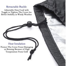 BBQ Grill Cover Anti-UV Waterproof Moisture Resistant with Storage Bag Compatible with Weber Black 170 x 61 x 117 cm