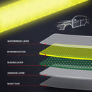 Reflective Stickers for Bicycle Safety, 1cm x 8m Waterproof Self-Adhesive Reflective Tape