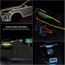 Reflective Stickers for Bicycle Safety, 1cm x 8m Waterproof Self-Adhesive Reflective Tape