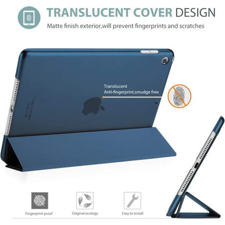 iPad 9th Generation Case 10.2 Inch Hard Back Cover Blue, Compatible with ProCase