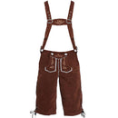 Authentic German Lederhosen for Men, Genuine Leather, Oktoberfest Attire, Brown Color, Size XL, Model XF7