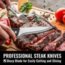 Stainless Steel 48-Piece Cutlery Set for 8 People with Steak Knives for Home Kitchen Restaurant Dining