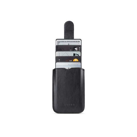RFID Card Holder for Mobile Phone Self-adhesive MUXMA Black