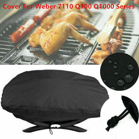 Premium Grill Cover 67.1 x 44 x 32 cm Waterproof 210D Oxford Fabric Compatible with Weber
