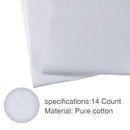White Aida Fabric - 14 Count High Quality Cotton Embroidery Fabric for Frames