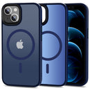 Compatible with iPhone 13 - MagSafe Shockproof Silicone Case Matte Blue