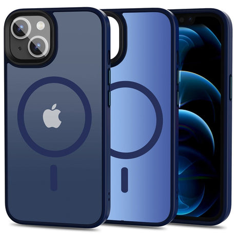 Compatible with iPhone 13 - MagSafe Shockproof Silicone Case Matte Blue