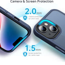 Compatible with iPhone 13 - MagSafe Shockproof Silicone Case Matte Blue
