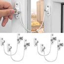 Window Limiter Childproof Window Lock 4 pcs White Compatible with Standard Windows